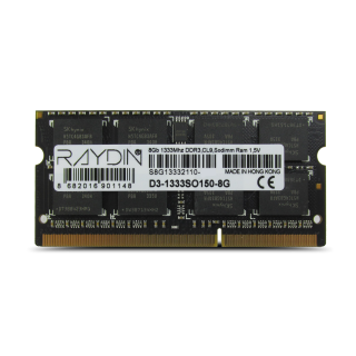 RAYDIN D3-1333SO150-8G 8GB, DDR3, 1333Mhz, 1,5V, CL9, Notebook SODIMM RAM