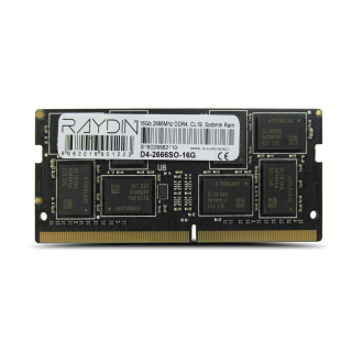 RAYDIN D4-2666SO-16G  16GB, DDR4, 2666Mhz, 1,2V, CL19, Notebook SODIMM RAM